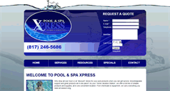 Desktop Screenshot of poolspaxpress.com