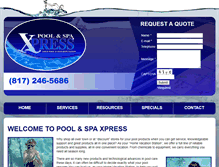 Tablet Screenshot of poolspaxpress.com